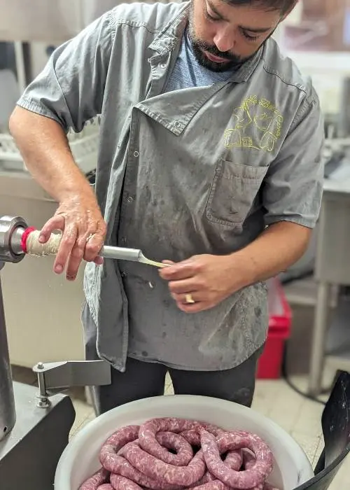 boyau de la saucisse de toulouse - boucherie la bête à cornes toulouse