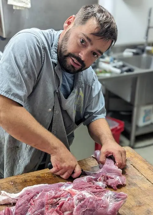 morceaux de la saucisse de toulouse - boucherie la bête à cornes toulouse